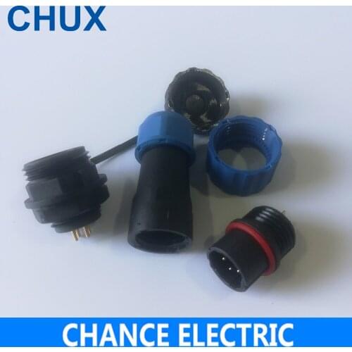 SD16 , 4pin Outdoor waterproof connector connector plugs and sockets, electric cars motorcycle power panel mount connector 4-pin