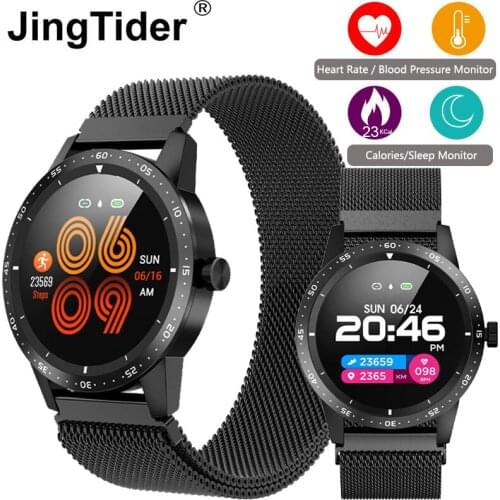 T5 Heart Rate Monitor Smart Watch Fitness Tracker 1.22" HD IPS Round Screen Smartwatch Blood Pressure Sport Smart Bracelet Band