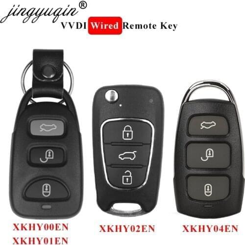 Jingyuqin XHORSE XKHY04EN Universal Wired Remote Key Fob 3+1 Button for VVDI MINI Key Tool VVDI2 (English Version)