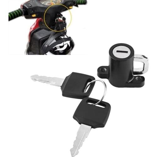 Universal Motorcycle Helmet Lock Hanging Hook With 2 Keys Lock And Unlock The Hanging Helmet Easily