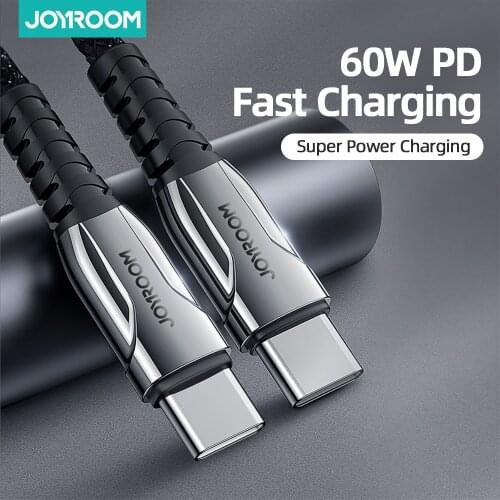 JoyroomPD 60W USB C Cable Fast Charging For iPhone 12 Pro Max 11 Xr Xs 8 Plus ipad mini air Macbook Type C Charger Fast Charging