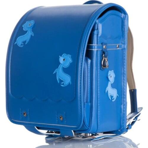 Japan Children Cartoon deer School Bag Girls Kid Orthopedic Backpack School Students Bookbags PU Randoseru Bags 2021 New Style