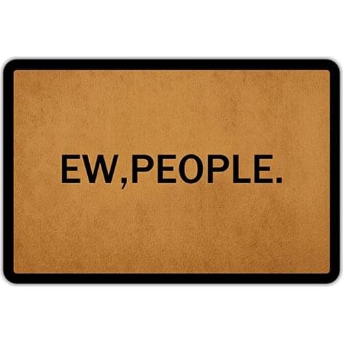 Welcome Mat Outside Funny Custom Doormat America Slang EW ,PEOPLE Carpets for Living Room Exterior Entrance Door Doormat