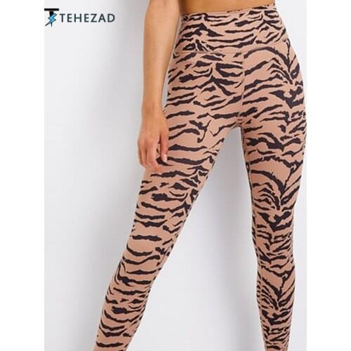 TEHEZAD Women Yoga Pants Sport Elastic High Waist Sportwear Seamless Push up Gym Plus Size Butt Lift leggings Fitness Tights