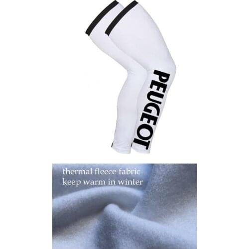 WINTER FLEECE THERMAL PEUGEOT TEAM 2 COLORS Retro Classic Cycling Leg Warmer Suit Unisex Keep Warm Legwarmer Cycling Cuff Cover
