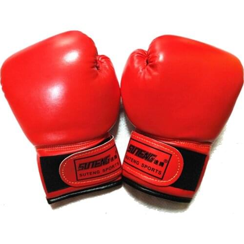 1 Pair PU Leather Children Boxing Gloves Kids Professional MMA Sanda Boxing Fighting Training Glove Child Sparring Equipment