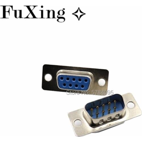 10PCS DB9 Female Male PCB Mount serial port Connector Solder Type D-Sub RS232 COM CONNECTORS 9pin socket 9p Adapter FOR PCB Hot
