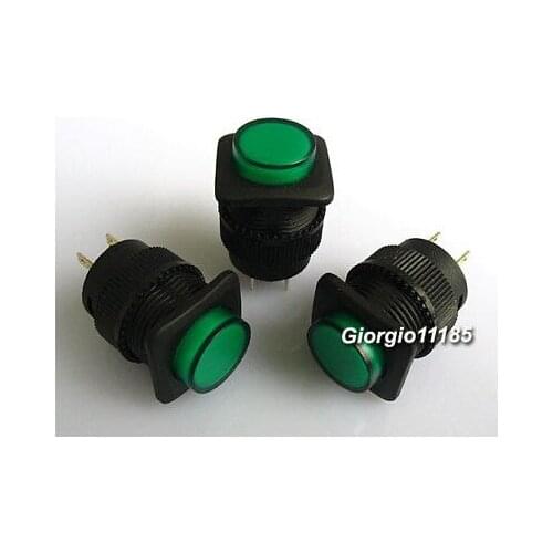 10x Push Switch Without Lock Green red yellow Light R16-504BD