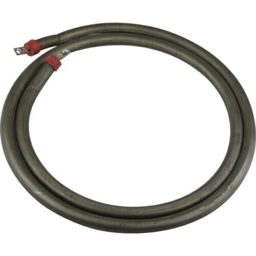 2 Circles Dry Burning Pipe with Flat Back,Tubular Heating Element 700W 220V