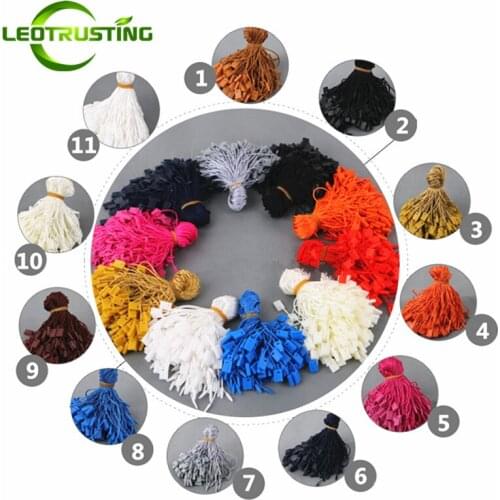 2000pcs/Bag 18cm Length Color Tags Rectangle Rope Strings Cords String Seal Garment Wedding Dress T-shirt Hang Tag String Cords