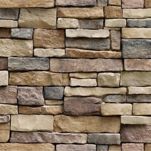 3D Wall Paper Brick Stone Effect Self-adhesive Wall Sticker Wallpaper Room Decor