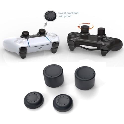 4pcs Joystick Caps Silicone Analog Controller Thumb Stick Grip Thumb Stick Cap Cover Key Protector For PS5 Accessories