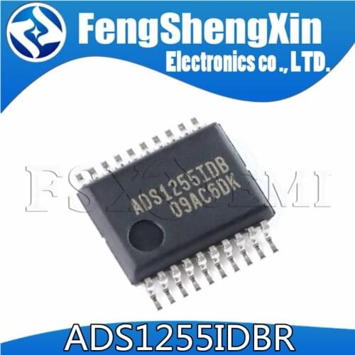 5pcs ADS1255IDBR ADS1255 ADS1255IDB SSOP-20 2-CH 24-BIT DELTA-SIGMA ADC IC