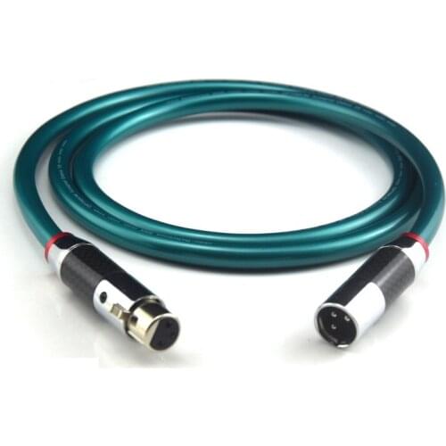 1 Pair Ortofon Hifi XLR Cable Pure OCC Audio Cable With Top Grade Carbon fiber XLR Plug