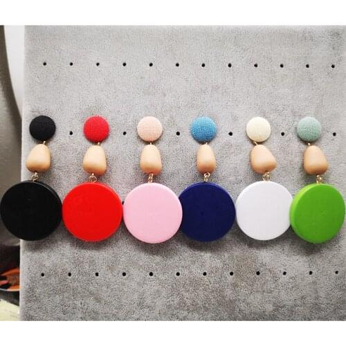 Free shipping! Newest Rasta Wooden Stud Earrings can mixed 6 colors