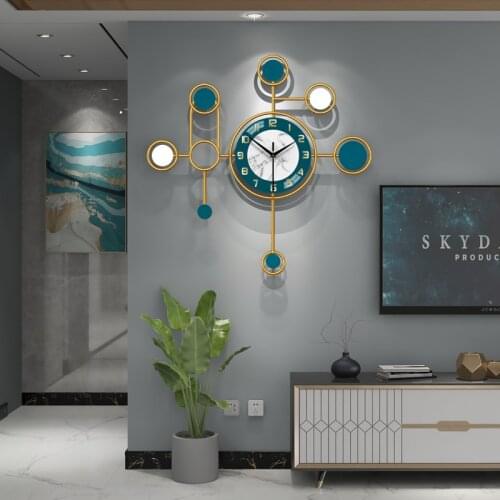 Luxury wall clock living room modern minimalist fashion restaurant art decorative watch personality creative large wall hanging