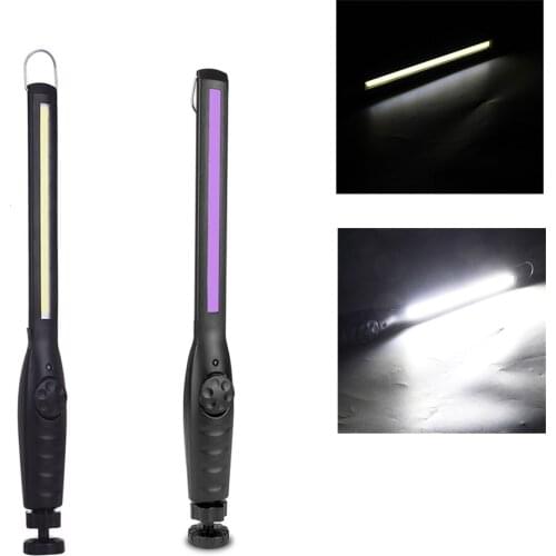 FIRECLUB 2 Pcs Portable COB Flashlight LED Work Light Torch Outdoor Inspection Repair Lamp USB Rechargeable For Home Camping