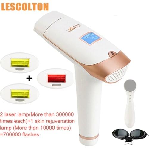 Lescolton 2in1 IPL Laser Hair Removal Machine depilador a laser Epilator Permanent Electric Photoepilator Bikini Trimmer