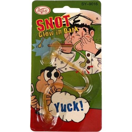 Halloween Spoof Toy 13.5CM Fake snot props goofing toys Tpr Fake Snot Props April FoolS Day Prank Snot