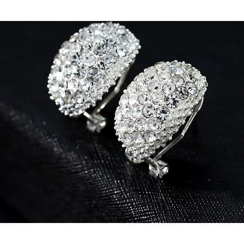 Classic Design Romantic Jewelry 2020 Fashion AAA Cubic Zirconia Stone Stud Earrings For Women Elegant Wedding Jewelry Gift