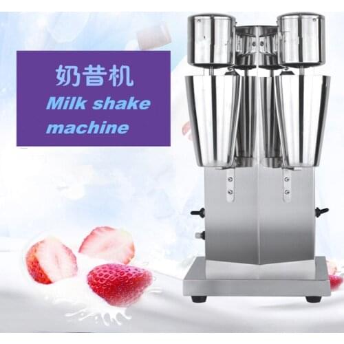 Commercial Stainless Steel Milk Shake Machine Double Head milkshaker Mixer Blender Milkshake Bubble Tea Machine ZF