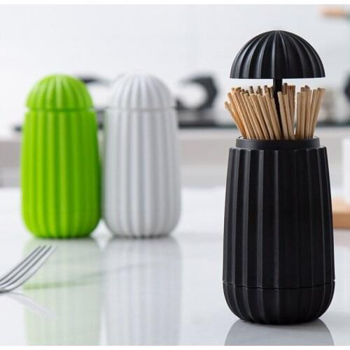 Creative Cactus Automatic Toothpick Box Convenient Storage Toothpick Holder Dining Table Simple Fashion Hand Pressure