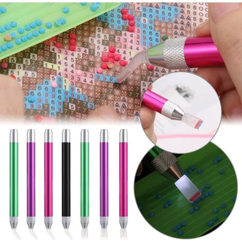 NEW Elbow Head Crystal Diamond Painting Tool Point Drill Pen Lighting Diamond Pens 5D Painting with Diamonds DIY Accessories