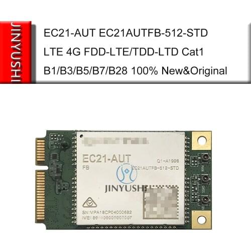 Quectel EC21-AUT EC21AUTFB-512-STD MINI PCIE LTE 4G FDD-LTE/TDD-LTD Cat1 B1/B3/B5/B7/B28 100% New&Original EC21AUTFB