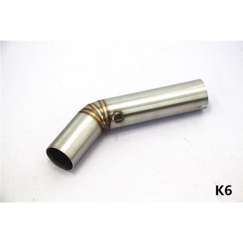 Motorcycle Exhaust middle pipe Connect Pipe Muffler Escap link pipe section adapter pipe for SUZUKI GSXR600 GSXR750 K6 K7 K8