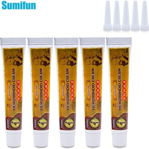 Sumifun 5pcs Hemorrhoids Ointment Painkiller Pain Relief External 100% Original Chinese Cream Anal Fissure Medical Plaster