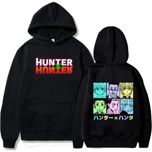 2020 Fashion Hunter X Hunter Killua Leorio Kurapika Gon Hisoka Hoodies Streetwear Pullover Sweatshirt Men Hip Hop Pullover