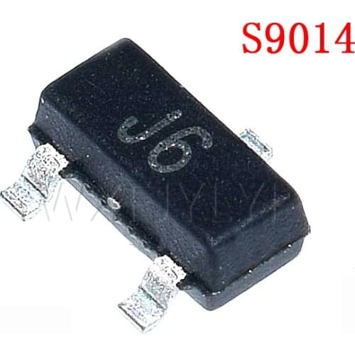 100PCS S9014 SOT23 9014 SOT SMD J6 SOT-23 new transistor