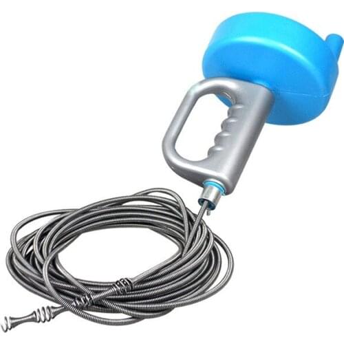 4/5/10m Steel Wire Spring Pipe Dredge Bathroom Hair Remover Toilet Plungers Household Kitchen Sink Cleaning Pipe Dredging Tools