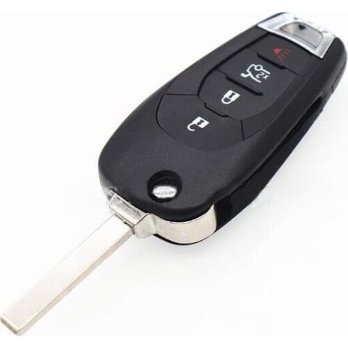 4 Buttons Replacement Flip Folding Remote Key Shell Case For Chevrolet Cruze Malibu Aveo Fob Key Cover (2015 Year)
