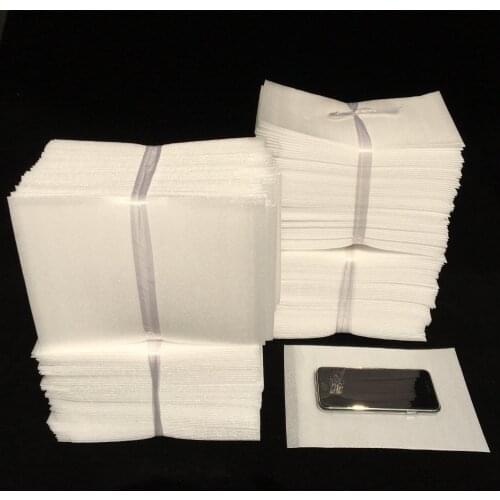 500pcs 8x10cm White PEP Packaging Bags Pearl Cotton Padded Ship Pouches Shockproof Package Material Polyethylene Foamed Bags