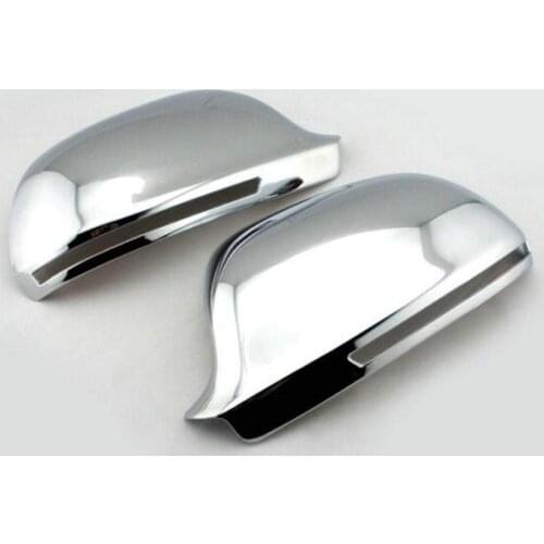 ABS Chrome Car Side Door Rear View Mirror Cover Cap Decorative Trim Audi Q3 2012-2017