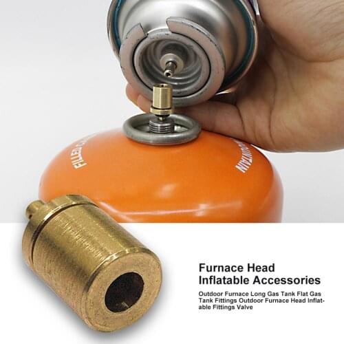 Gas Refill Adapter for Stove Outdoor Hiking Camping Stove Adaptor Burner Gas Cylinder Tank Accessories Inflate Butane
