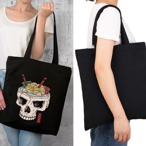 Large-capacity Shopping Bag Supermarket Wild Ecobag Shoulder Bags Large Capacity Casual Collapsible Girls Handbag Canvas Bag