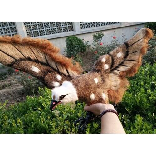 Large 70x40CM artificial eagle model,polyethylene&furs speading wings eagle handicraft Figurines garden decoration gift a2010