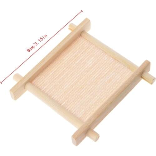 1 pcs Solid Wood Tea Tray Drainage Cup Teapot Mat Gongfu Tea Table Serving Fresh style Plate