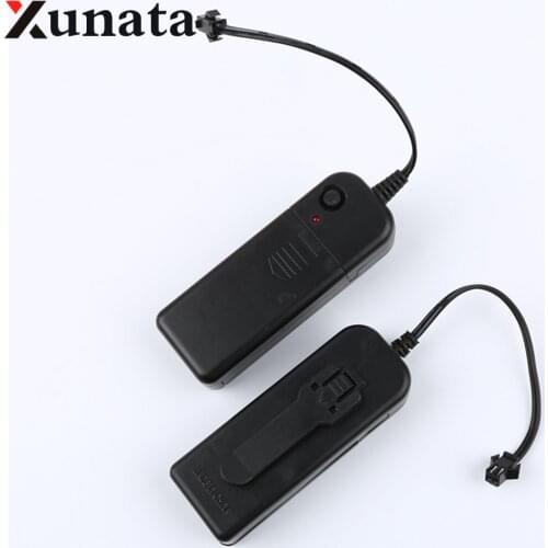 2 - AA 3V Battery case box Driver Inverter for 1m 3m 5m flexible led Glow EL Wire tape 1PC/LOT