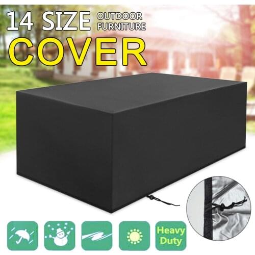 14 Sizes Garden Furniture Rain Cover Waterproof Oxford Wicker Sofa Protection Set Rain Snow Dustproof Cover New
