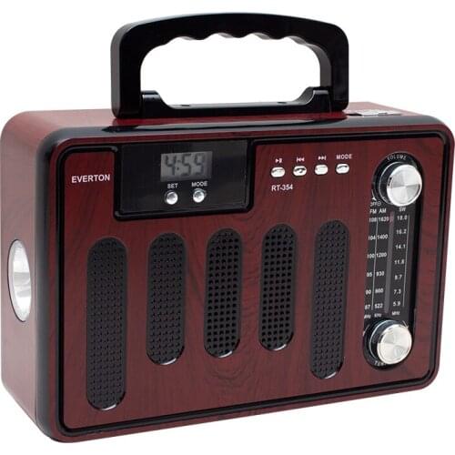EVERTON RT-354BT USB/SD/FM/AW/SW/AUX/BLUETOOTH SUPPORTED NOSTALGIC MUSIC BOX