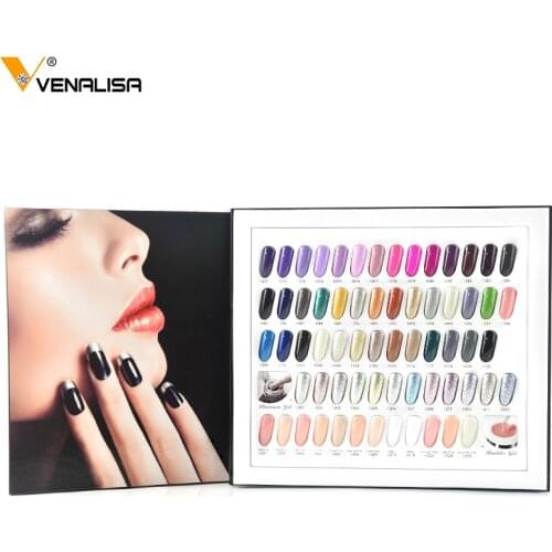 Venalisa 12ml gel polish color book soak off gel polish nail color display color chart