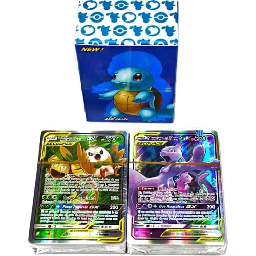 Best Selling Children Battle Game Card GX Vmax Collection Trading Pokemon Cards For Funs Gift Children French Version Toy