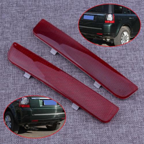 LR006348 LR006349 1 Pair Left Right Rear Bumper Red Reflector fit For Land Rover LR2 2008 Range Rover 2003 -2010 2011 2012