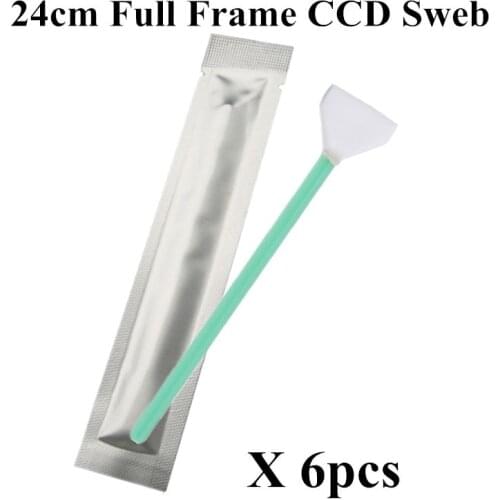 24mm 1set=6pcs WET Cleaner Cleaning Kit Full Frame Big CMOS CCD SWAB For D-SLR Filters lens Camera Sensor Free Ship Brazil