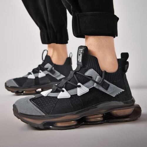 Fashion New Chunky Sneaker Breathable Running Shoes For Men Antiskid Damping Outsole Sports Shoes Outdoor Training Jogging Shoes