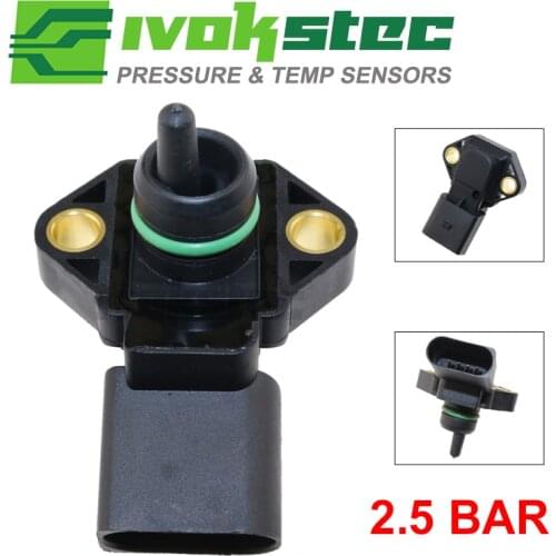 Brand New 2.5 Bar MAP Sensor For VW Beetle Golf Jetta Passat Bora Caddy Sharan 1.8L 1.9L 0281002177 038906051 062906051