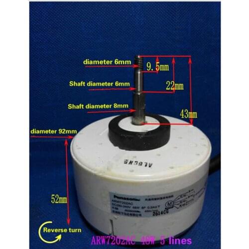 Brand New Hanging Air Conditioner Inner Fan Motor Fan with Plastic Sealed DC Motor ARW7202AC